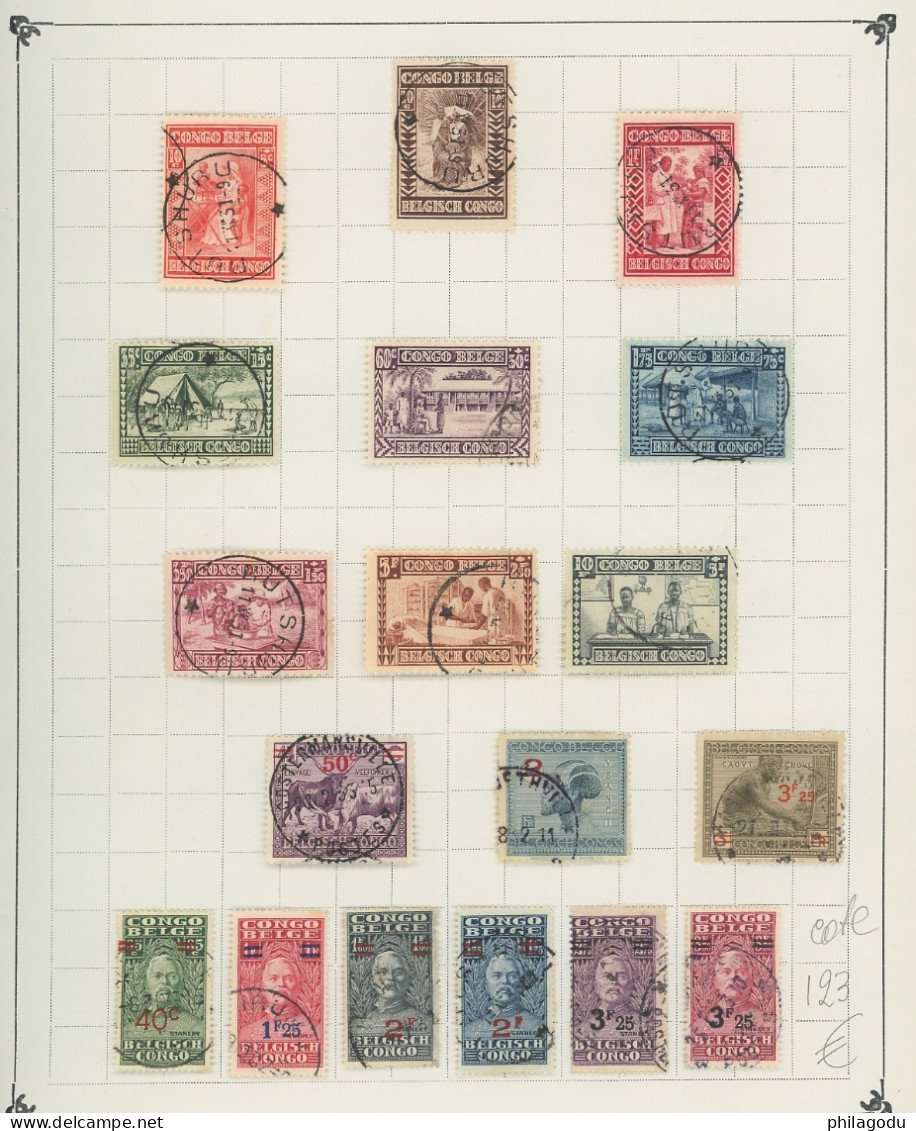 Timbres Ø Choisis Très Complet Depuis 1923. Cote > 440-€ - Collezioni