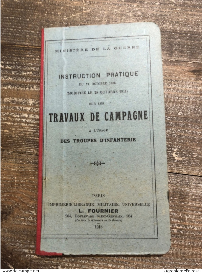 Livret Travaux De Campagne Pour Les Troupes 1915 - 1914-18