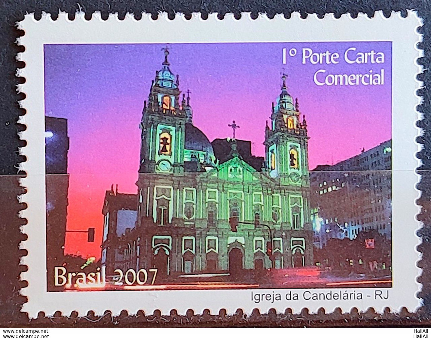 C 2705 Brazil Depersonalized Stamp Tourism Rio De Janeiro 2007 Igreja Da Candelaria Religion - Personalized Stamps