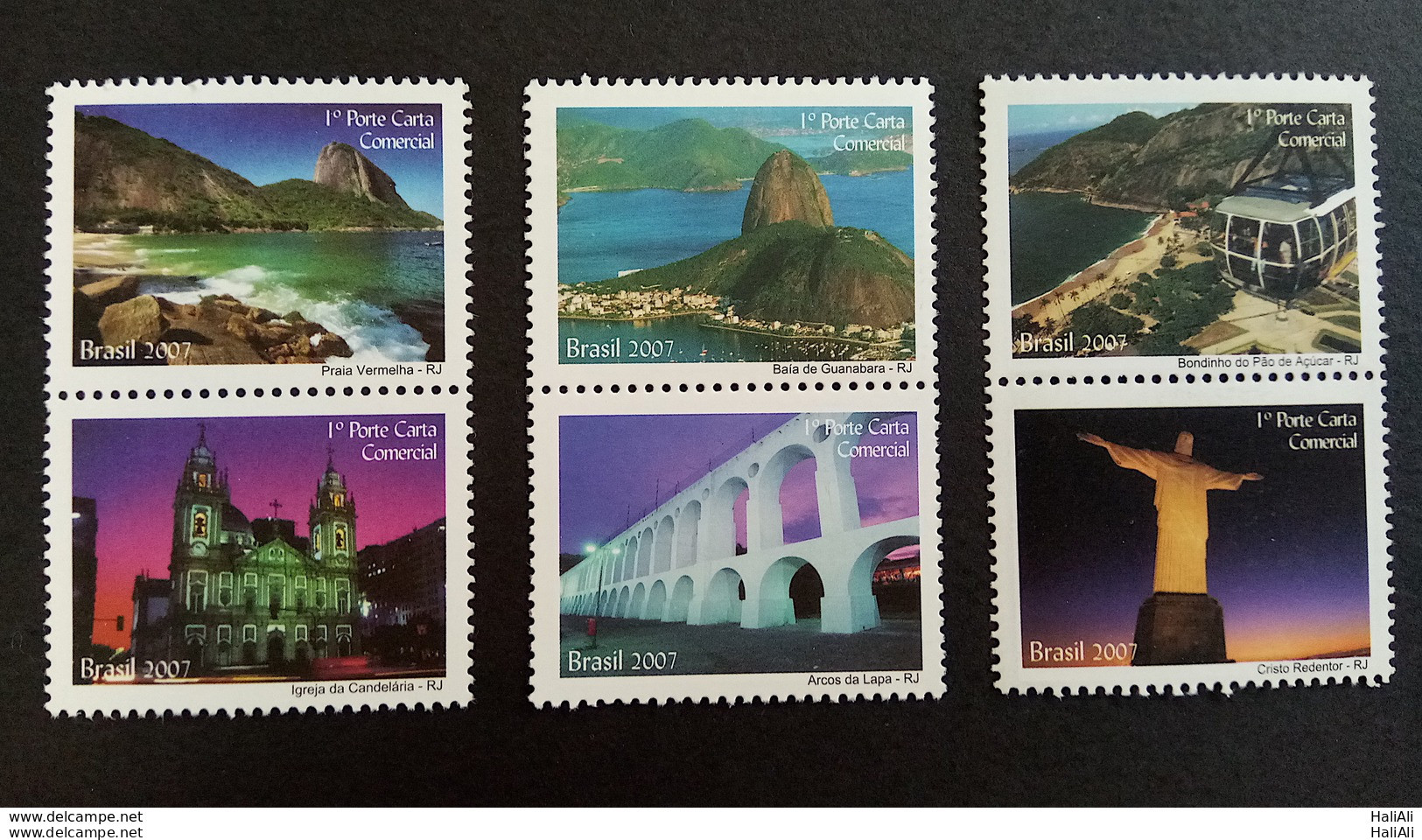 C 2702 Brazil Depersonalized Stamp Tourism Rio De Janeiro 2007 Complete Series - Personalized Stamps