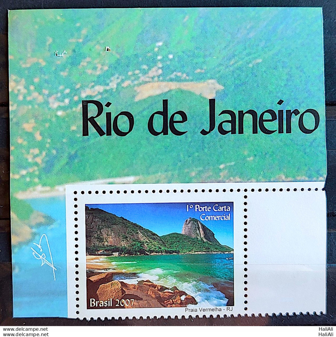 C 2702 Brazil Depersonalized Stamp Tourism Rio De Janeiro 2007 Beach Vermelha Vignette - Personalisiert