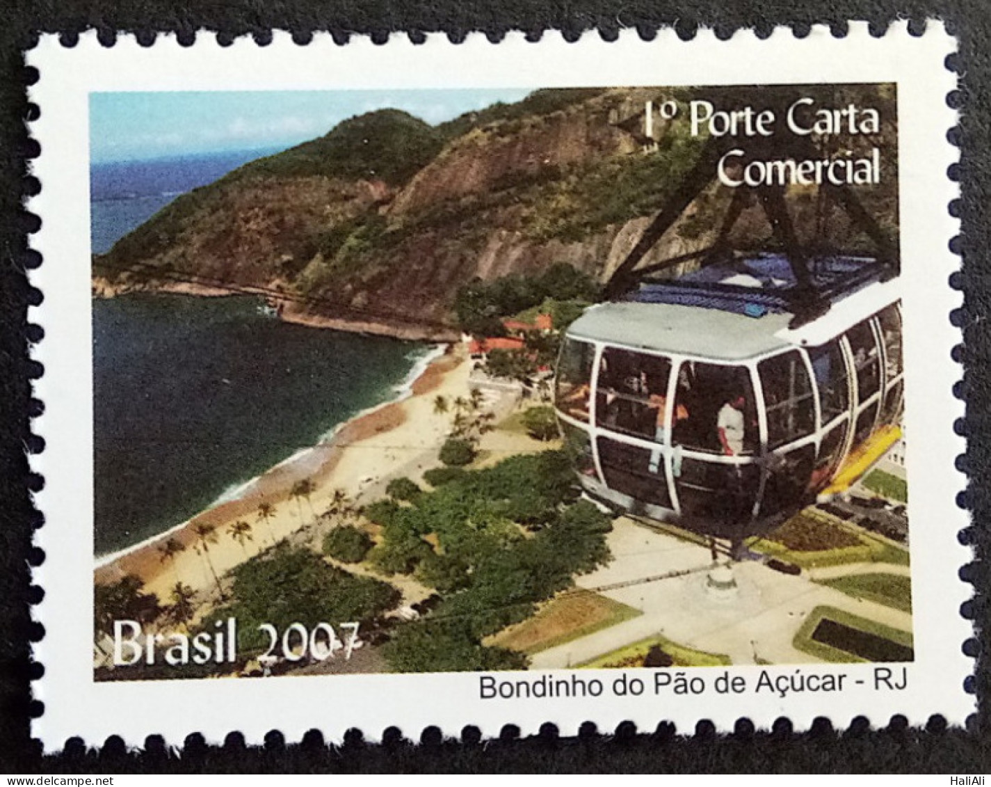 C 2703 Brazil Depersonalized Stamp Tourism Rio De Janeiro 2007 Sugarloaf Mountain Cable Car - Personalisiert