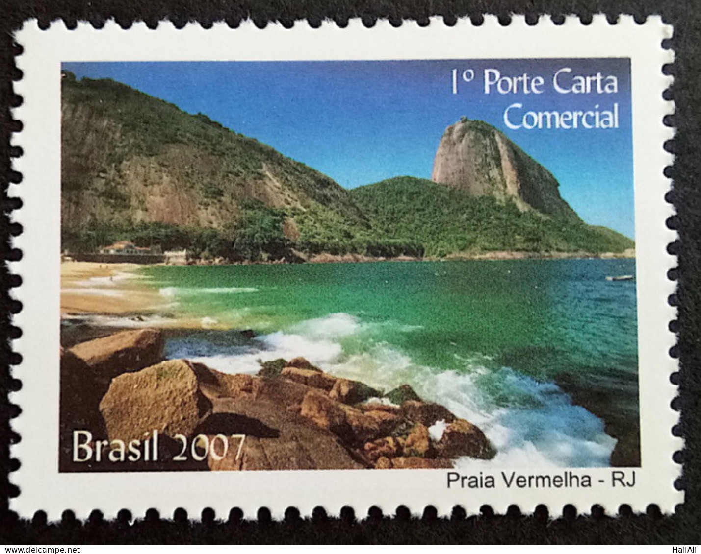 C 2702 Brazil Depersonalized Stamp Tourism Rio De Janeiro 2007 Red Beach - Personalisiert