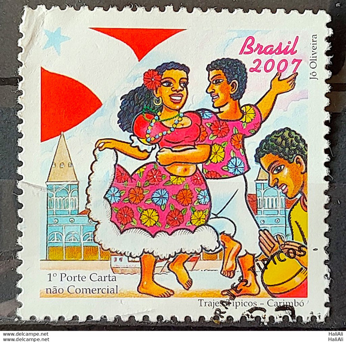 C 2675 Brazil Stamp Typical Costumes Carimbo Dance Music 2007 Circulated 1 - Gebruikt