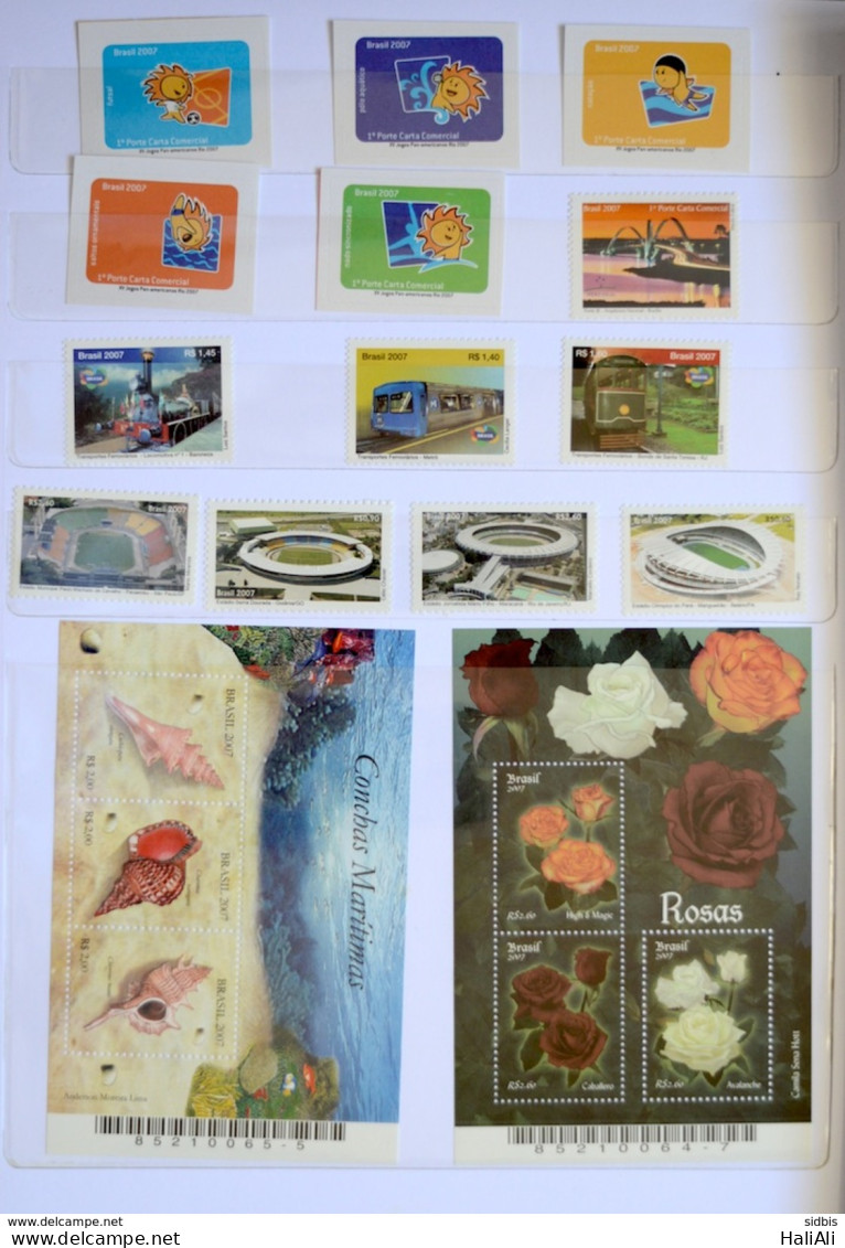 Brazil Collection Stamp Yearpack 2007 - Komplette Jahrgänge