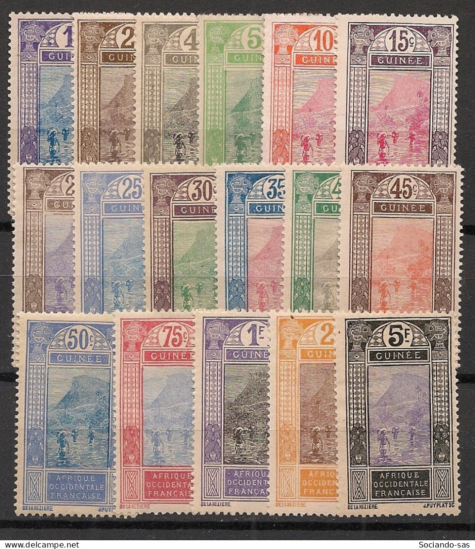 GUINEE - 1913-17 - N°YT. 63 à 79 - Série Complète - Neuf Luxe ** / MNH / Postfrisch - Unused Stamps