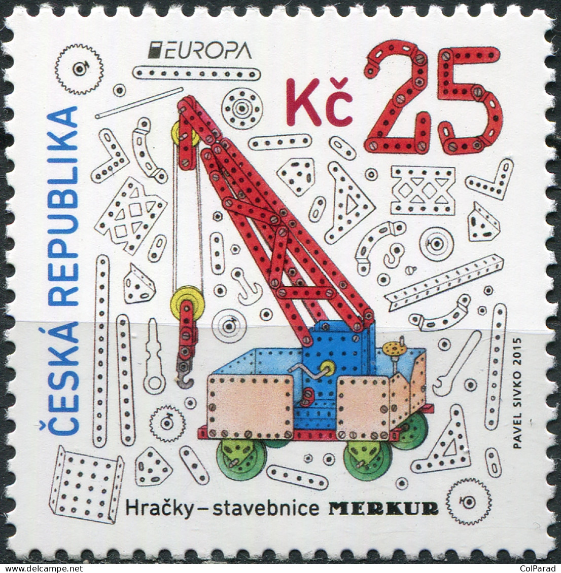 CZECH REPUBLIC - 2015 - STAMP MNH ** - Europa. Toys - Merkur Modelling System - Unused Stamps