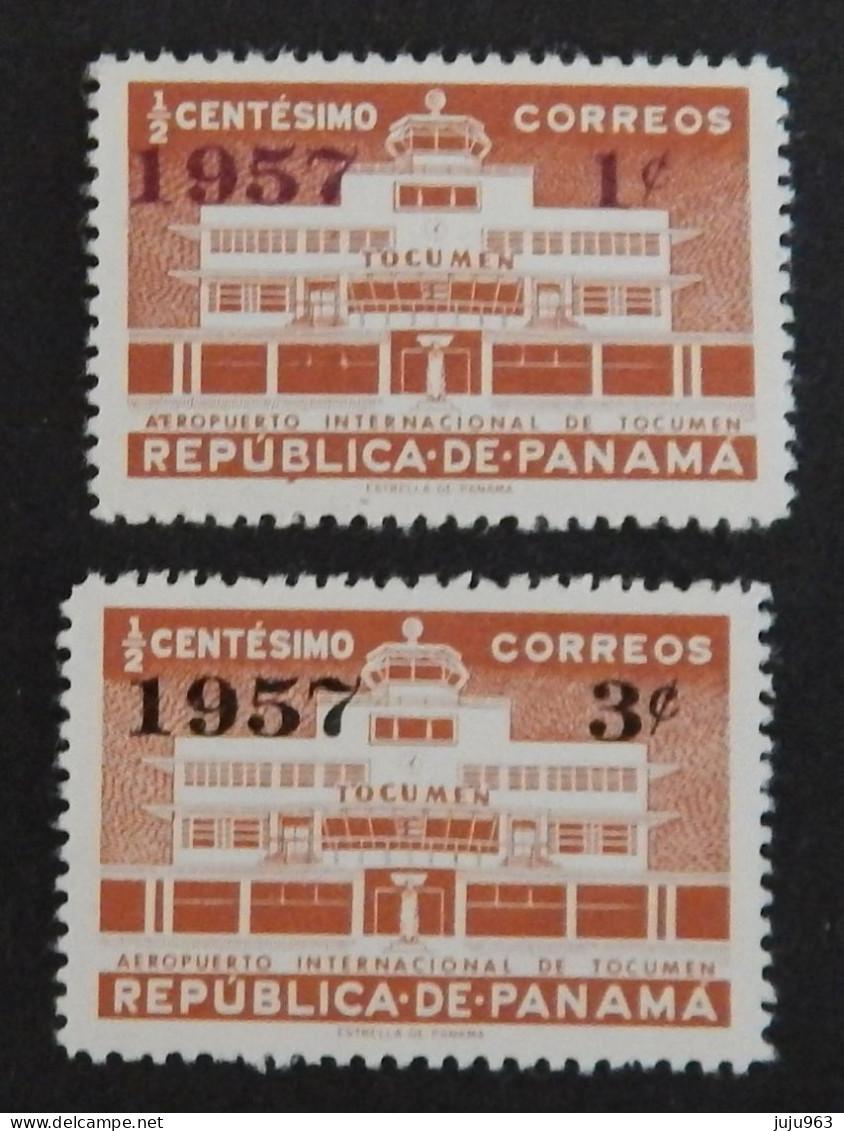 PANAMA YT 311/312 NEUFS**MNH "AEROPORT INTERNATIONAL" ANNÉE 1957 - Panamá