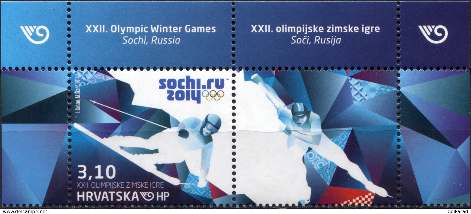 CROATIA - 2014 - BLOCK MNH ** - XXII Olympic Winter Games - Sochi, Russia - Kroatië
