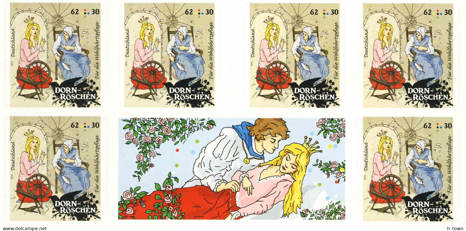 234  Conte La Belle Au Bois Dormant: Carnet D'Allemagne, 2015 - Fairy Tale Sleeping Beauty Booklet. Rose Spinning Wheel - Märchen, Sagen & Legenden