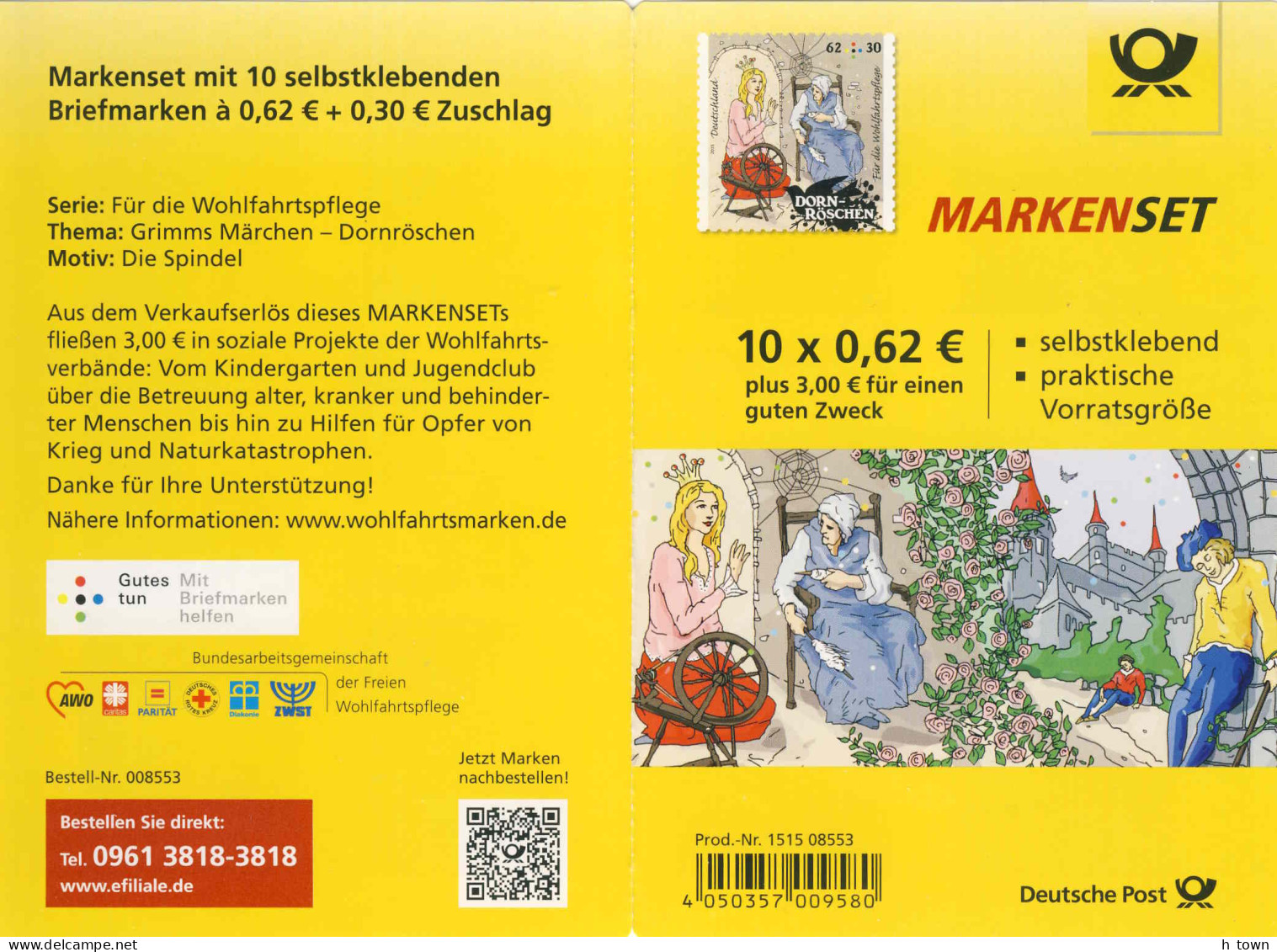 234  Conte La Belle Au Bois Dormant: Carnet D'Allemagne, 2015 - Fairy Tale Sleeping Beauty Booklet. Rose Spinning Wheel - Märchen, Sagen & Legenden