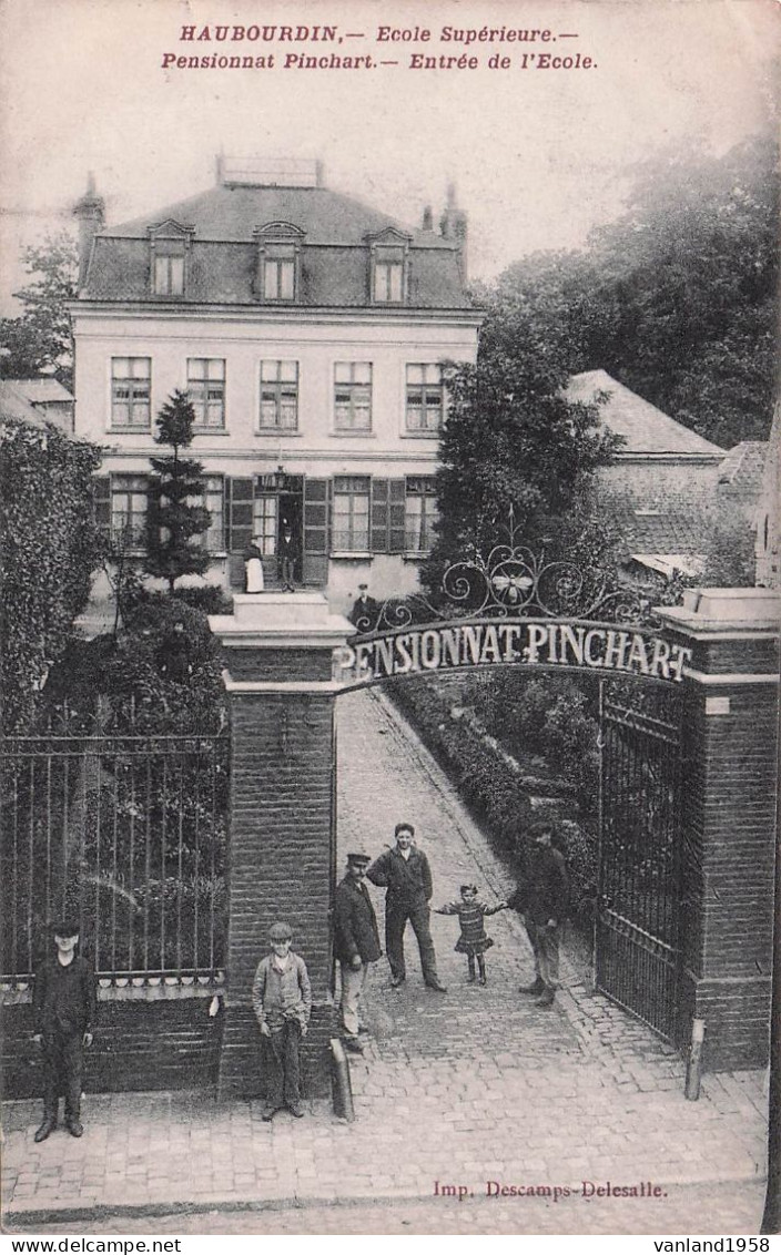 HAUBOURDIN-école Supérieure,pensionnat Pinchart-entrée De L'école - Haubourdin