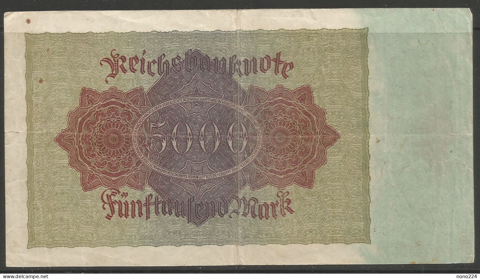 Billet De 1922 ( Allemagne / 5000 Mark ) - 5000 Mark