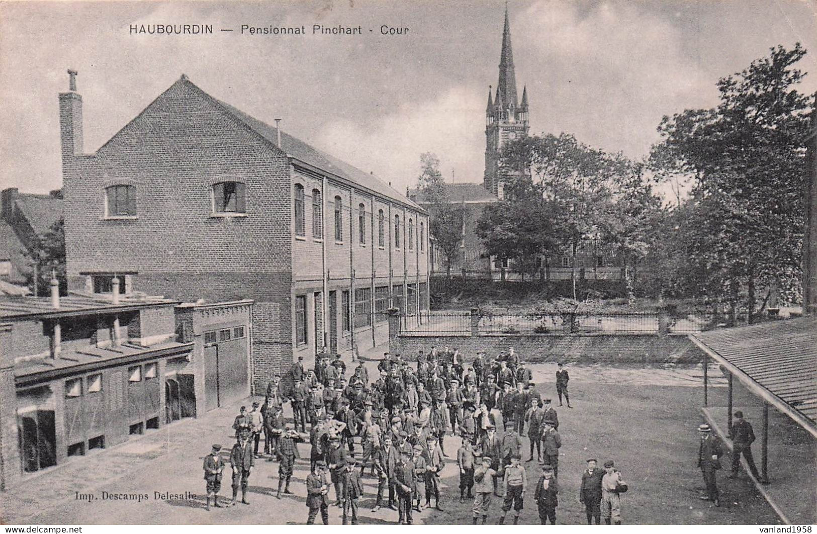 HAUBOURDIN-école Supérieure,pensionnat Pinchart-cour - Haubourdin