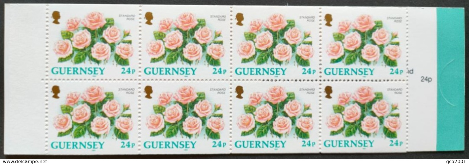 GUERNESEY / YT Carnet C611 A / FLORE - FLEUR - ROSE STANDARD / NEUF ** / MNH - Roses