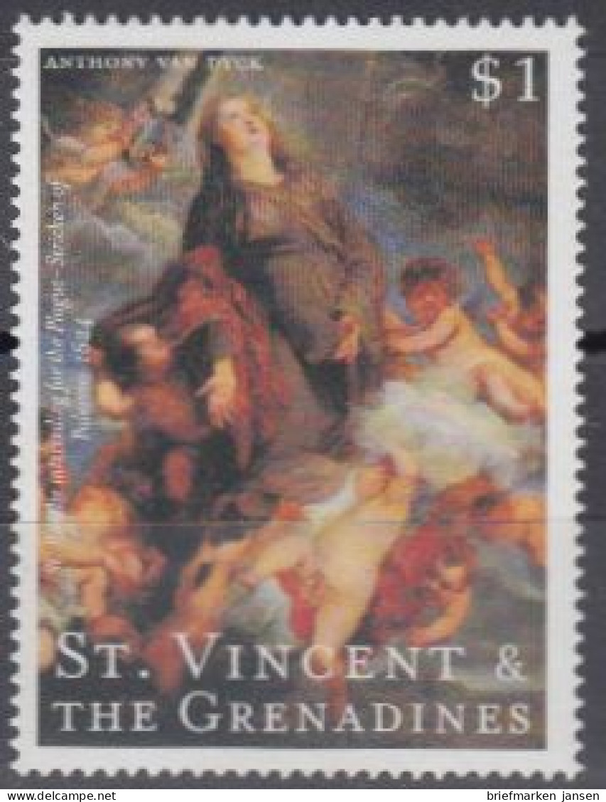 St.Vincent & Die Grenadinen Mi.Nr. 4870 Van Dyck, St.Rosalie Interceding .. (1) - St.-Vincent En De Grenadines