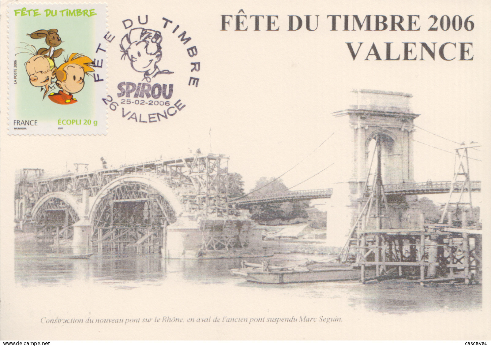 Carte  Locale  1er  Jour  FRANCE    Fête  Du  Timbre    VALENCE   2006 - Giornata Del Francobollo