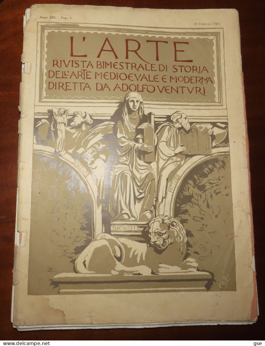 RIVISTA L'ARTE 1916 - ADOLFO VENTURI - Art, Design, Décoration