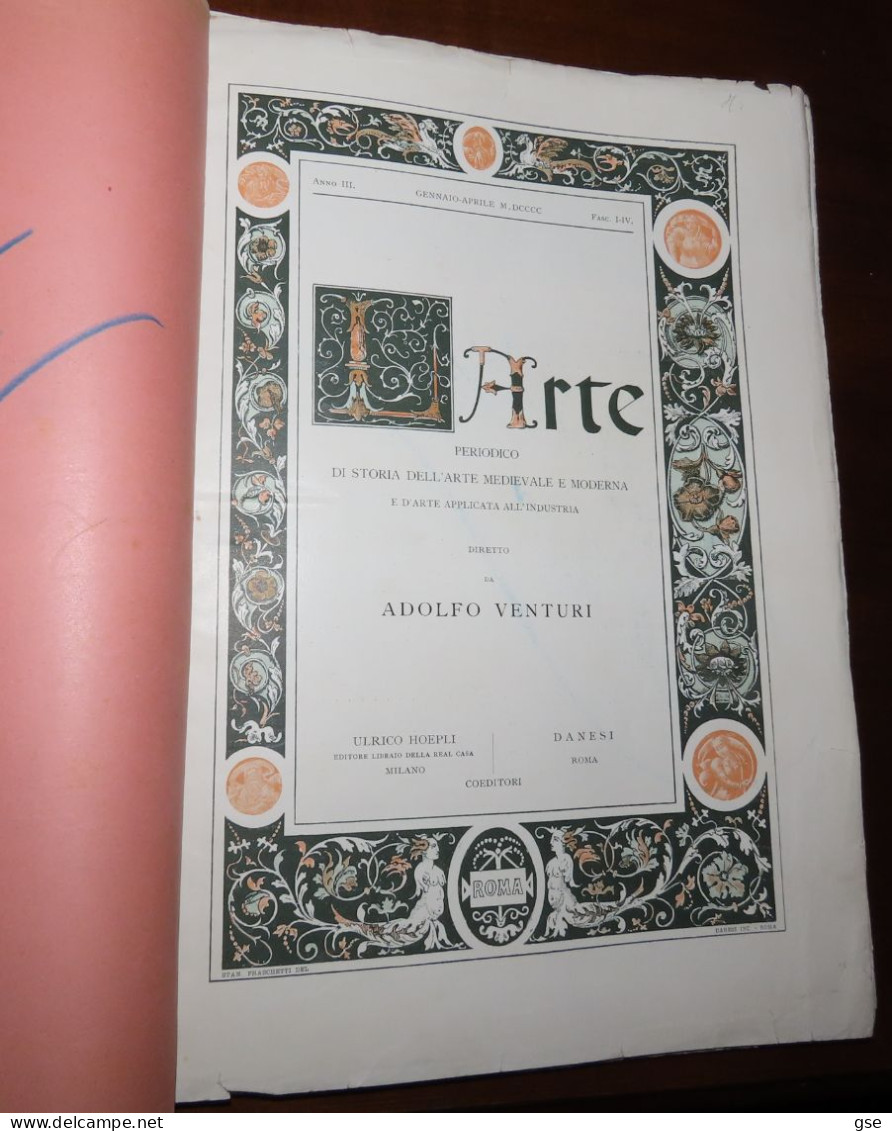 RIVISTA L'ARTE 1916 - ADOLFO VENTURI - Kunst, Design, Decoratie