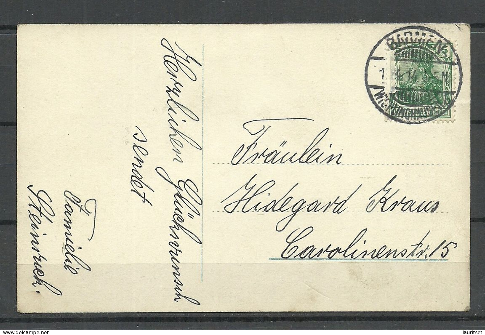 Germany Deutschland Communion Kommunion  O 1914 Church Religion Glaube Jesus Christ NB! Eckknick! Corner Fold - Comunioni