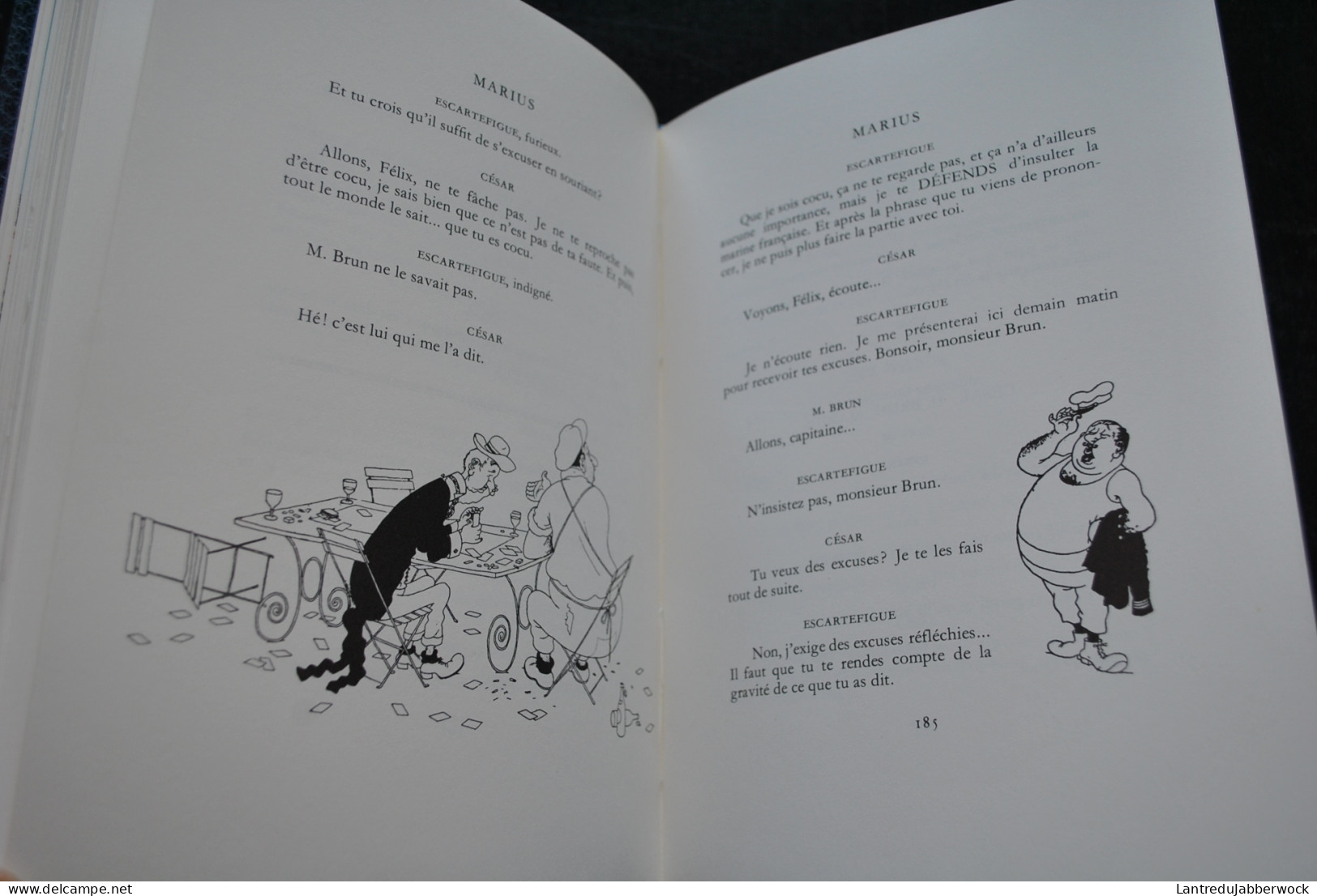 Marcel PAGNOL Trilogie Fanny César Marius Editions Trinckvel 1980 Illustrations DUBOUT Tirage Limité Reliure Plein Cuir - French Authors
