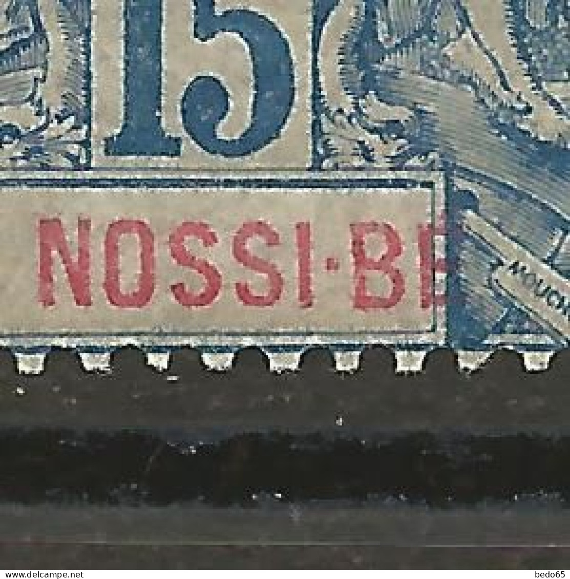 NOSSI-BE N° 32 Bloc Variétée Sans Accent Sur Le E De BE Un F Et Un R NEUF** LUXE SANS CHARNIERE / Hingeless / MNH - Ungebraucht