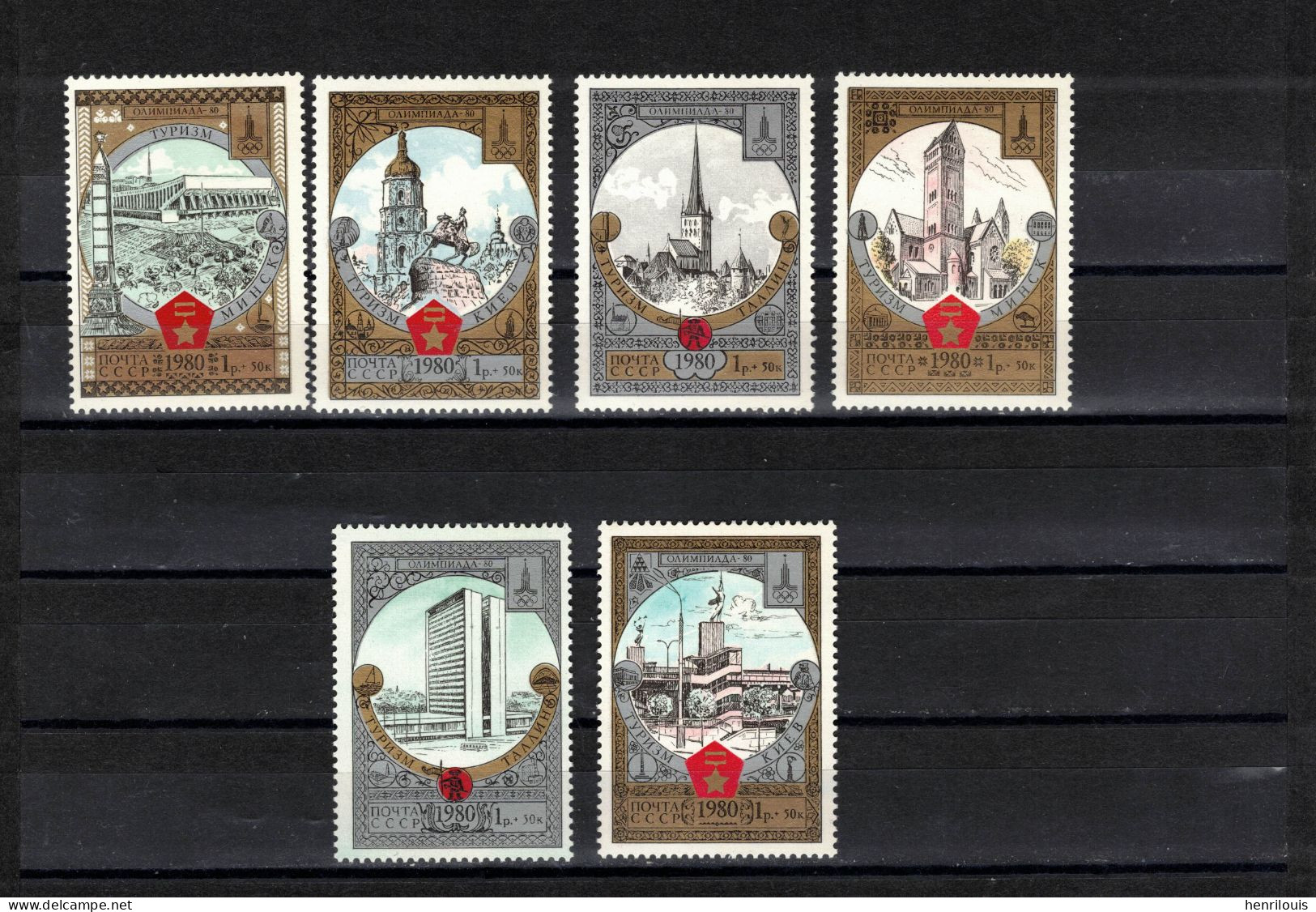 RUSSIE - URSS   Timbres Neufs **  De 1980  ( Ref  432 A )  Tourisme- Jeux Olympiques  Série - Nuovi