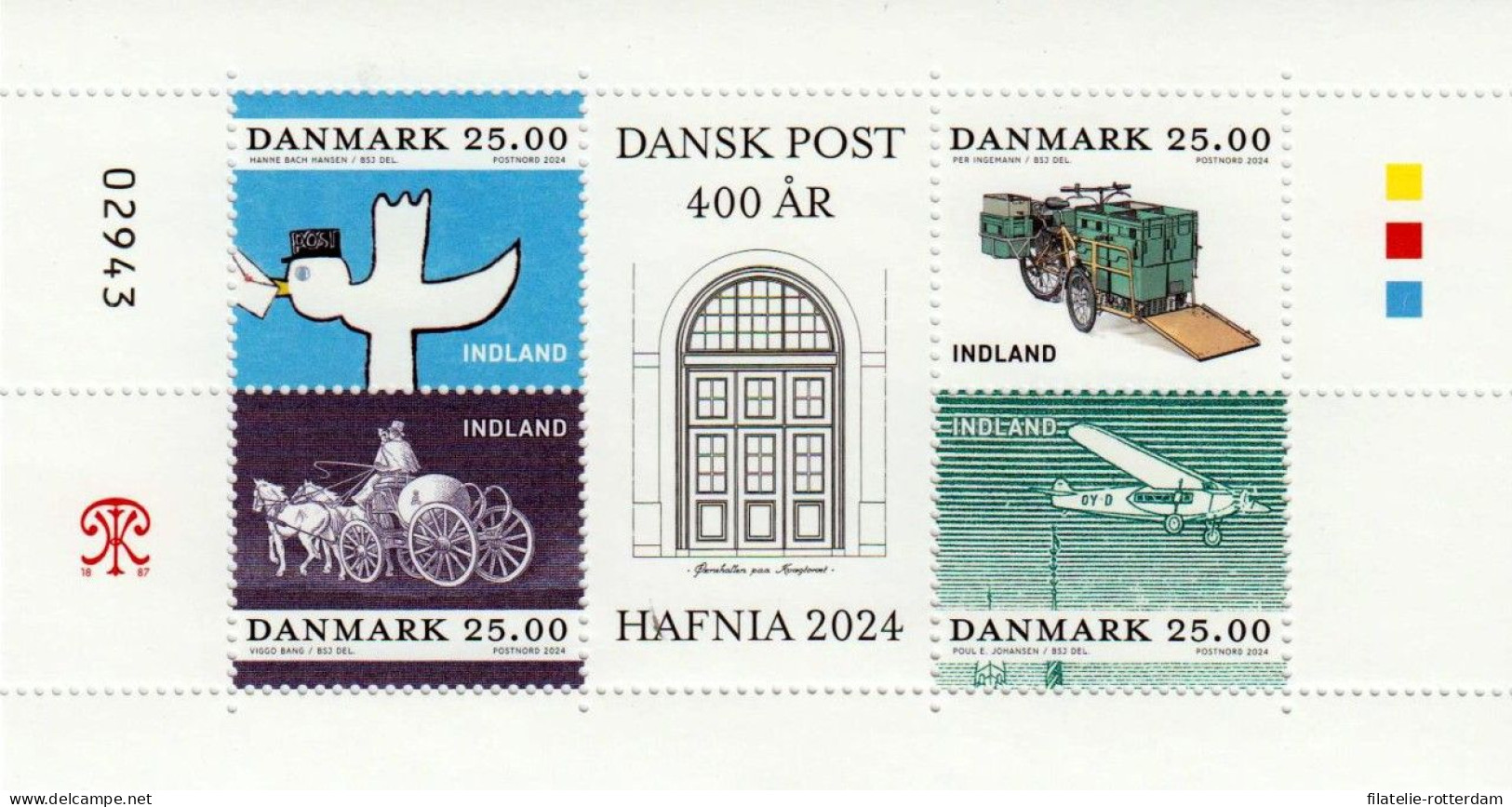 Denmark / Denemarken - Postfris / MNH - Sheet Hafnia 2024 - Nuevos