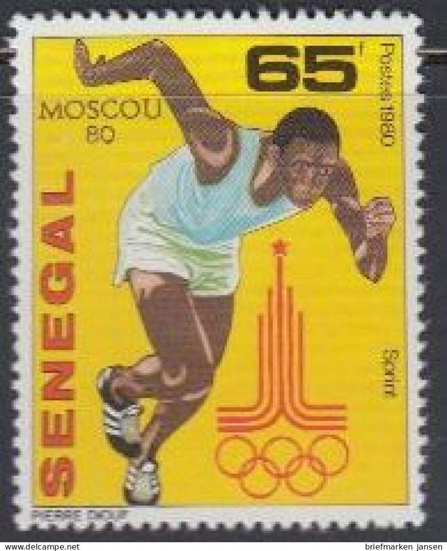 Senegal Mi.Nr. 732 Olymp. Sommerspiele Moskau, Sprint (65) - Senegal (1960-...)