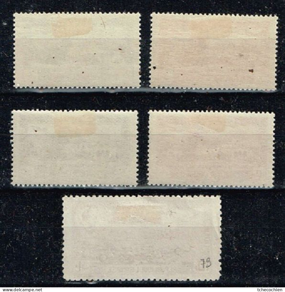 Grand Liban - 1938 - Y&T N° P.A. 75* à 78* + 79 (°), Neufs Avec Légères Traces De Charnière + 79 Neuf Sans Gomme - Unused Stamps