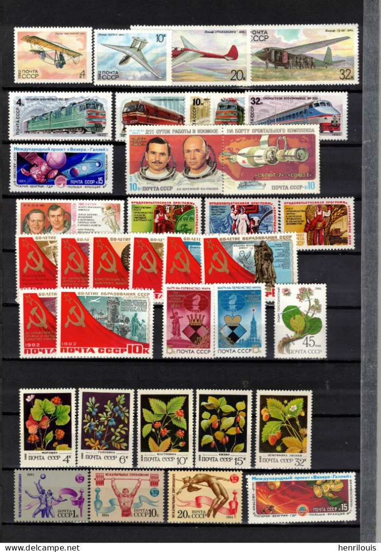 RUSSIE - URSS  Lot De Timbres Neufs **  De 1975 / 1985  ( Ref  055 )  Voir 4 Scans - Lots & Kiloware (mixtures) - Max. 999 Stamps