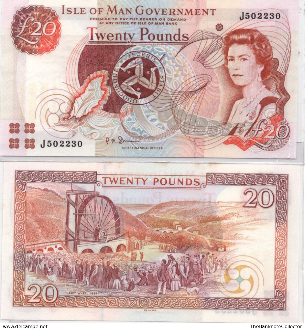 Isle Of Man Twenty (20) Pounds ND 2000(2018) QEII P-45 UNC - 20 Pounds