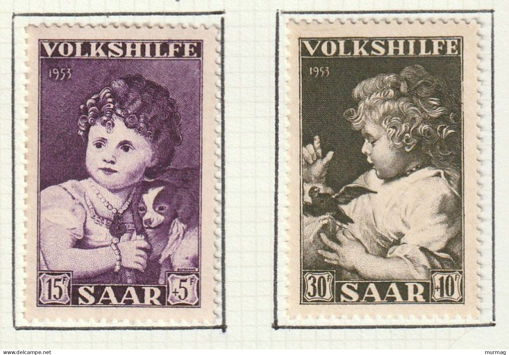 SARRE - Au Profit Des Oeuvres Populaires, Enfants - Y&T N° 323-325 - 1953 - MH - Unused Stamps