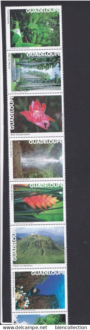 Bande De 10 Vignettes Touristiques Sur La Guadeloupe; - Toerisme (Vignetten)