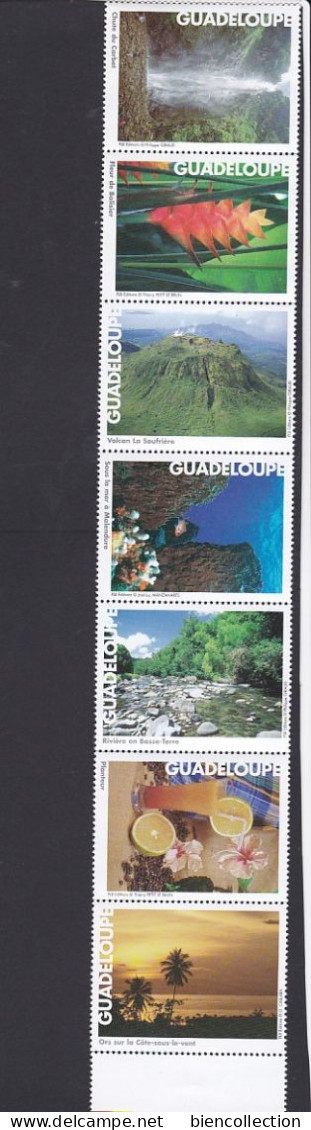 Bande De 10 Vignettes Touristiques Sur La Guadeloupe; - Tourisme (Vignettes)