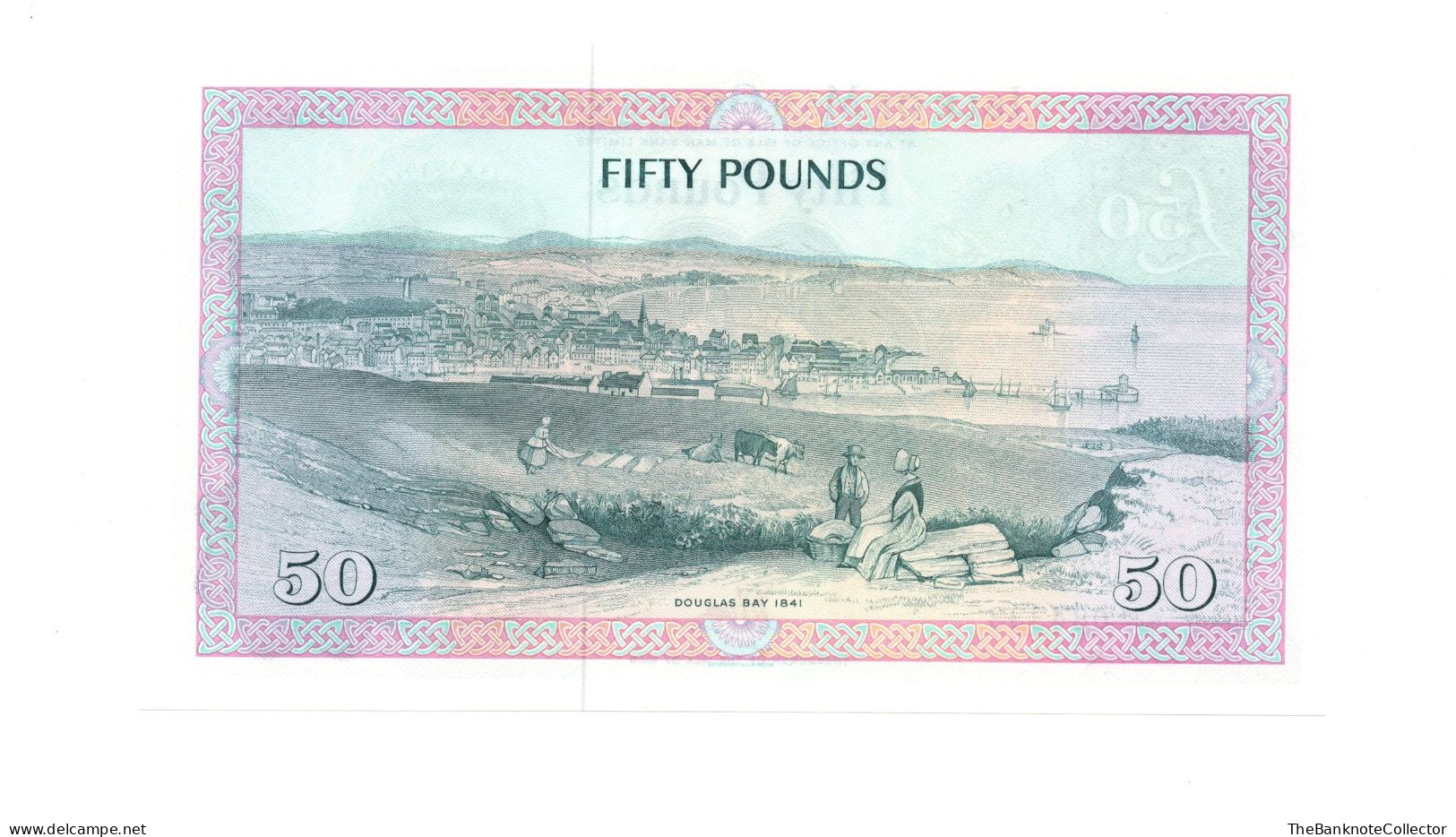 Isle Of Man Fifty (50) Pounds ND 1983 QEII P-39 UNC - 50 Pond