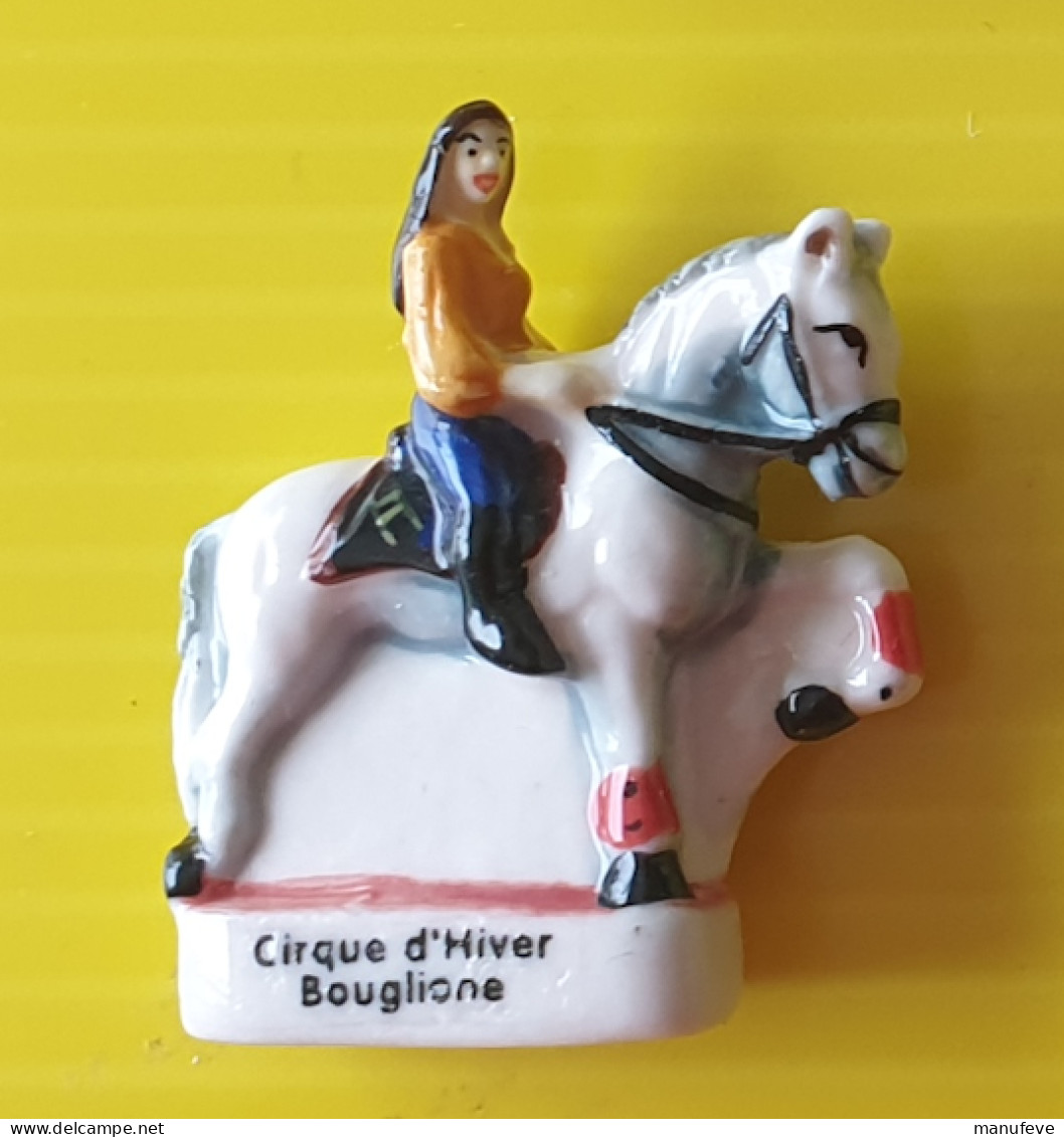 Fève - Cirque D 'hiver Bouglione - L' écuyère Sur Le Cheval - Animales