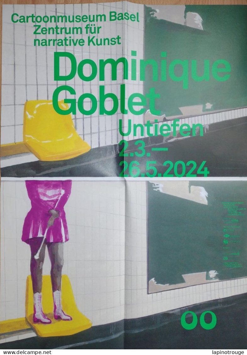 Affiche GOBLET Dominique Exposition Cartoonmuseum Bâle 2024 (L'amour Dominical - Afiches & Offsets