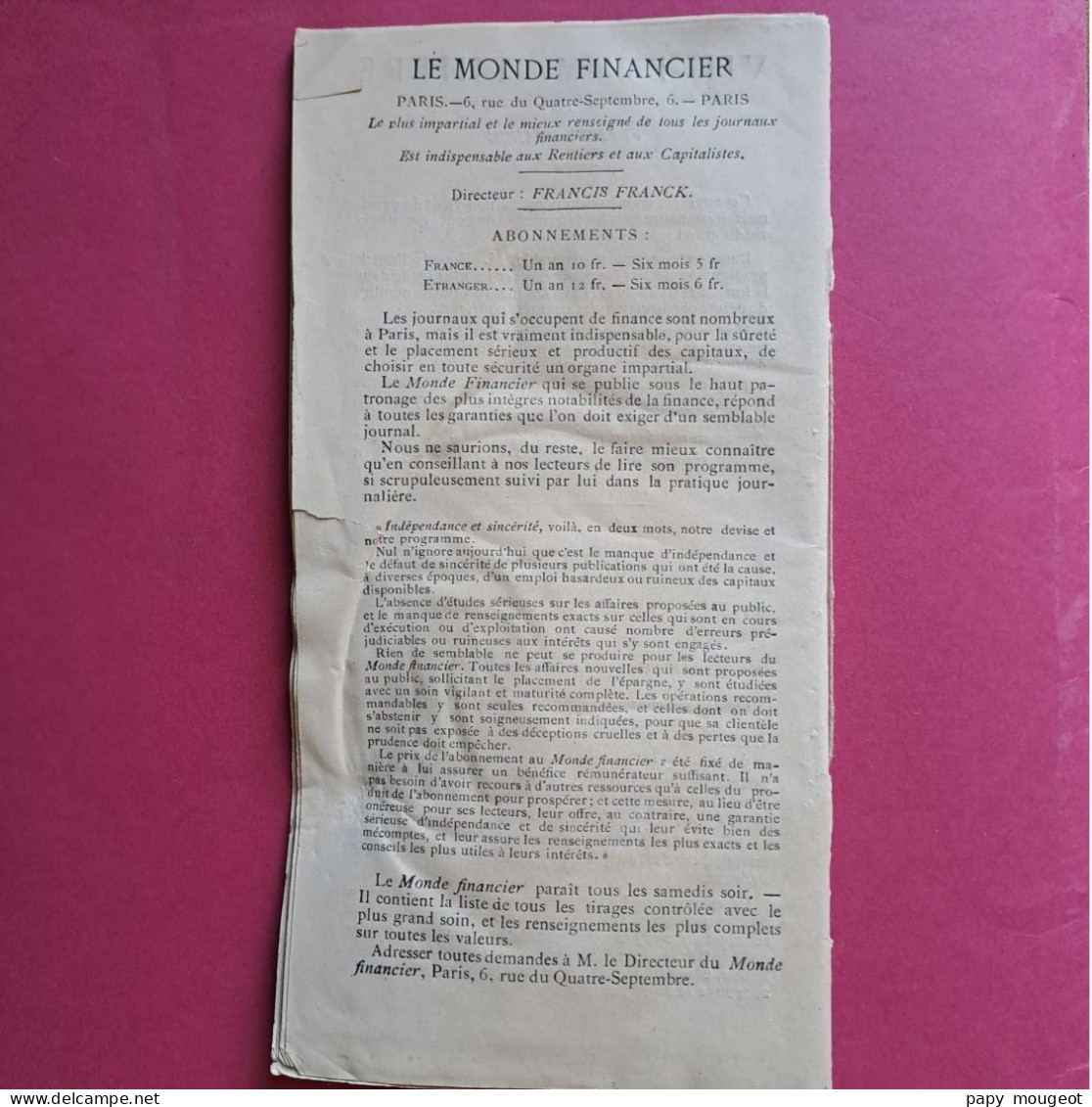 Paris Et L'Exposition Internatioanle De 1878 - Guide Universel Par Francis Franck (état) - Programmes