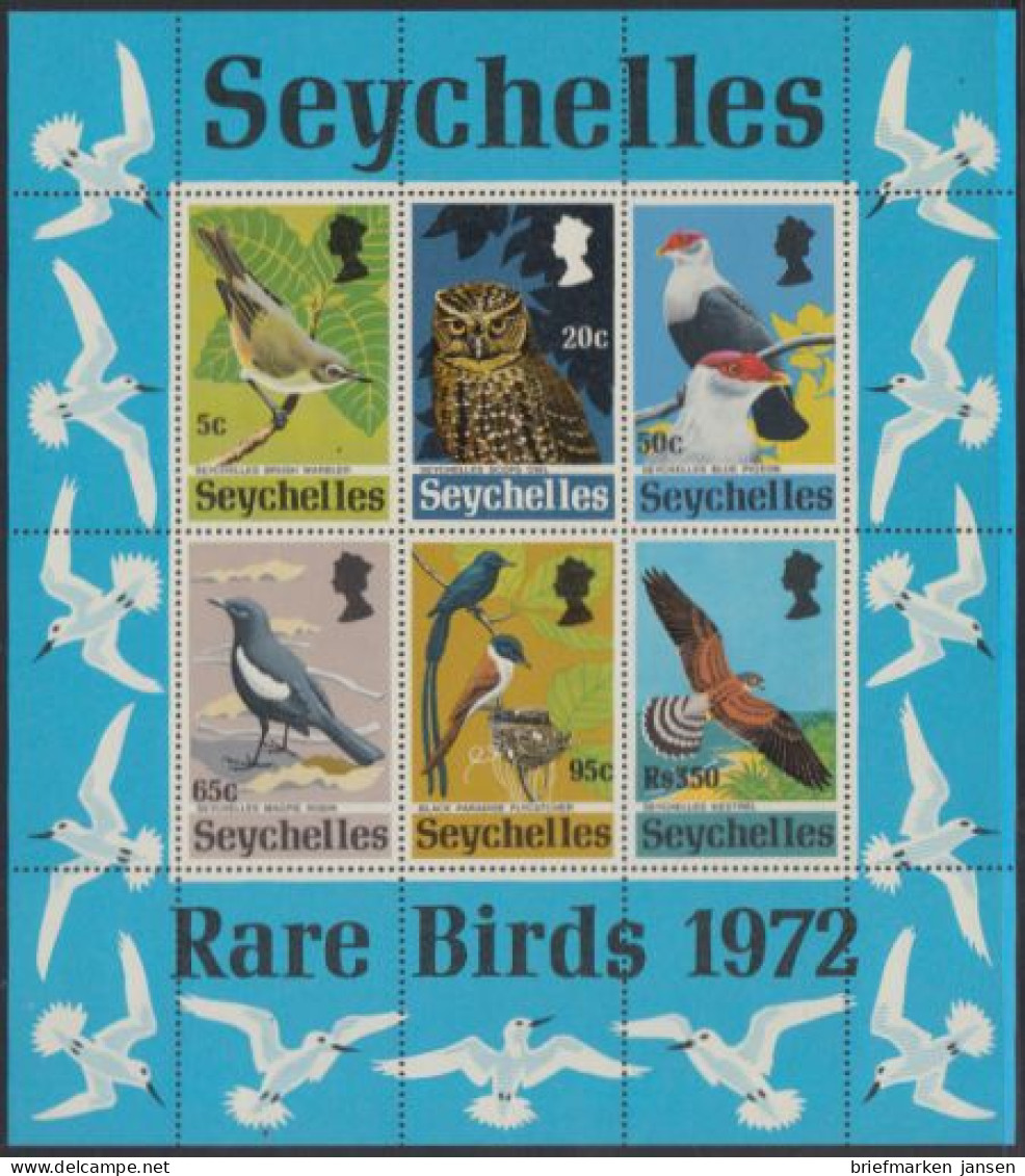 Seychellen Mi.Nr. Block 3 Seltene Vogelarten  - Seychelles (1976-...)