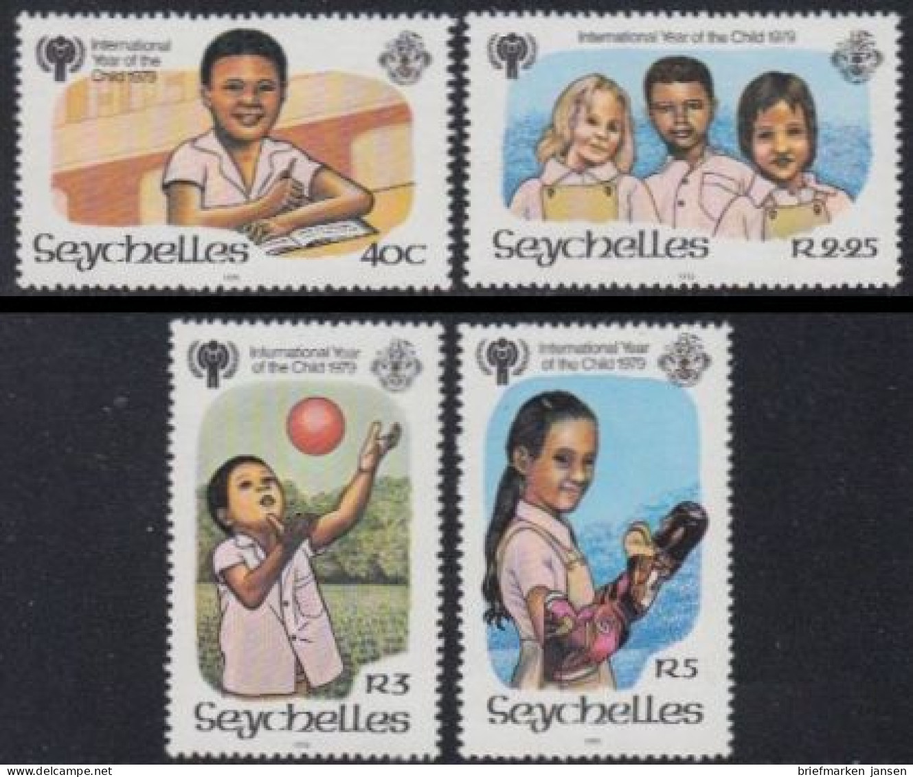 Seychellen Mi.Nr. 443-46 Int.Jahr Des Kindes (4 Werte) - Seychelles (1976-...)