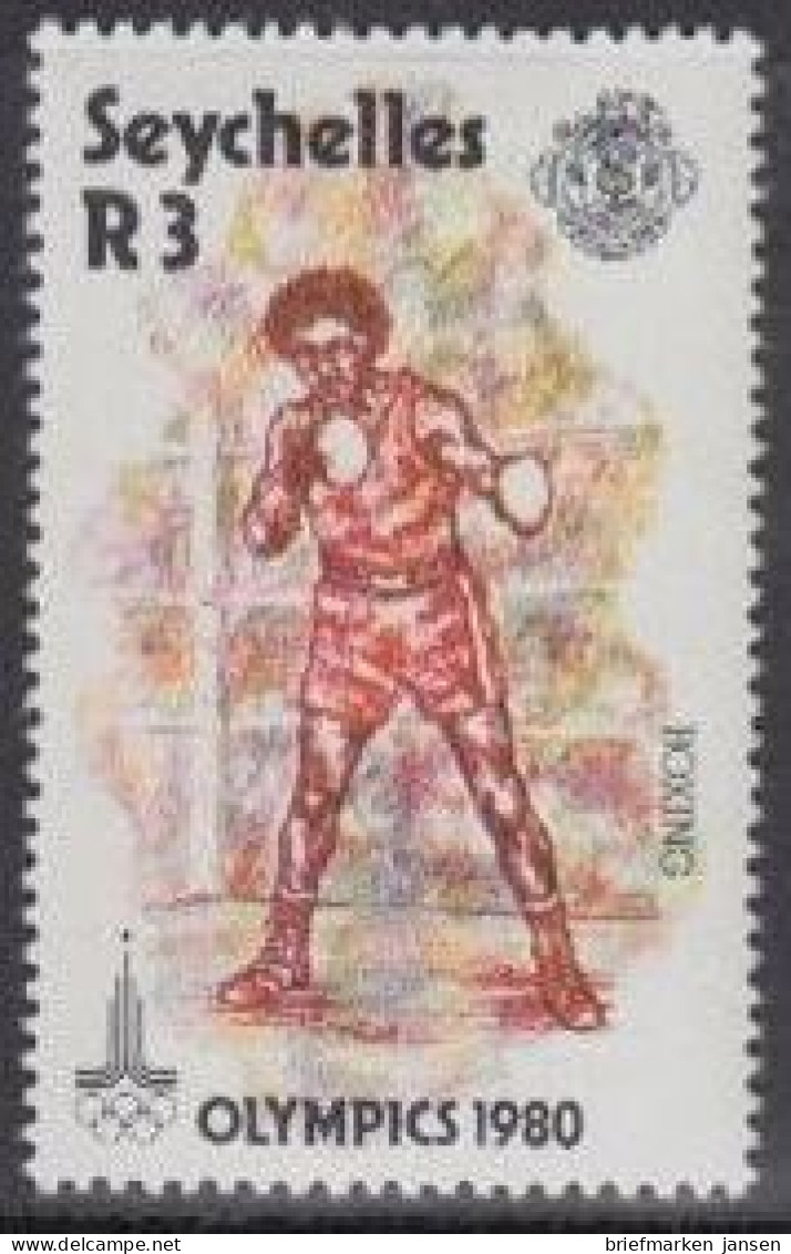 Seychellen Mi.Nr. 463 Olymp. Sommerspiele Moskau, Boxen (3) - Seychellen (1976-...)