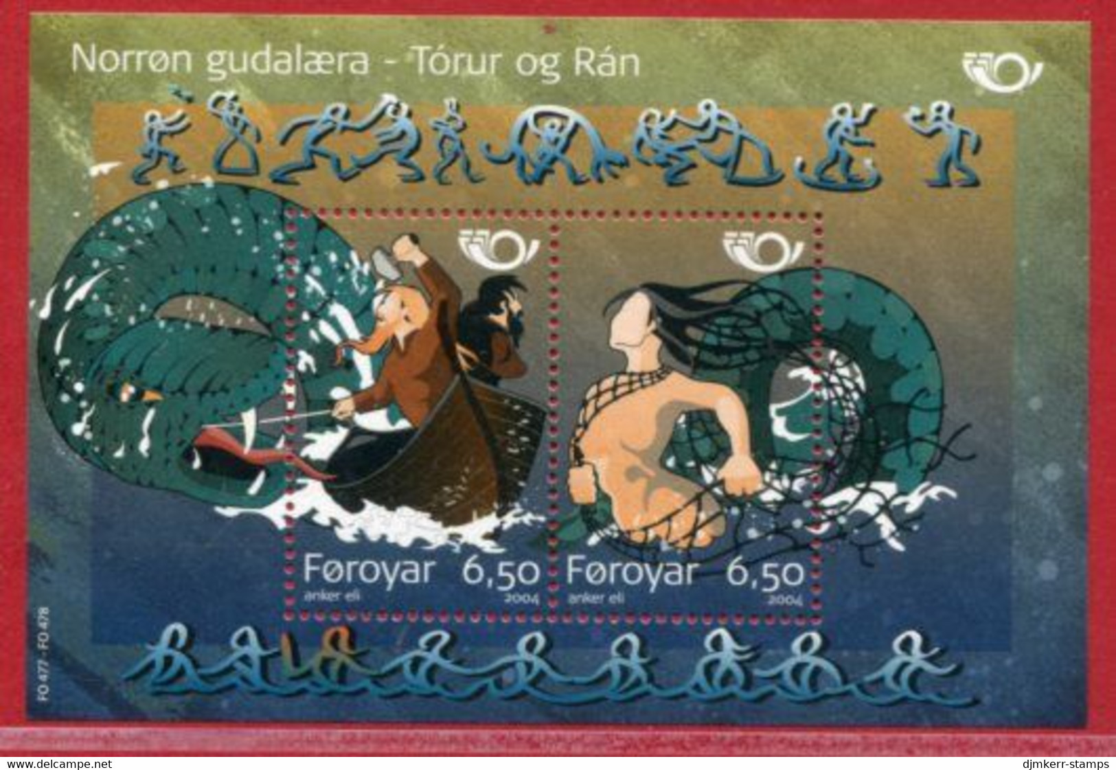 FAEROE ISLANDS 2004 Nordic Myths Block MNH / **.  Michel Block 16 - Féroé (Iles)