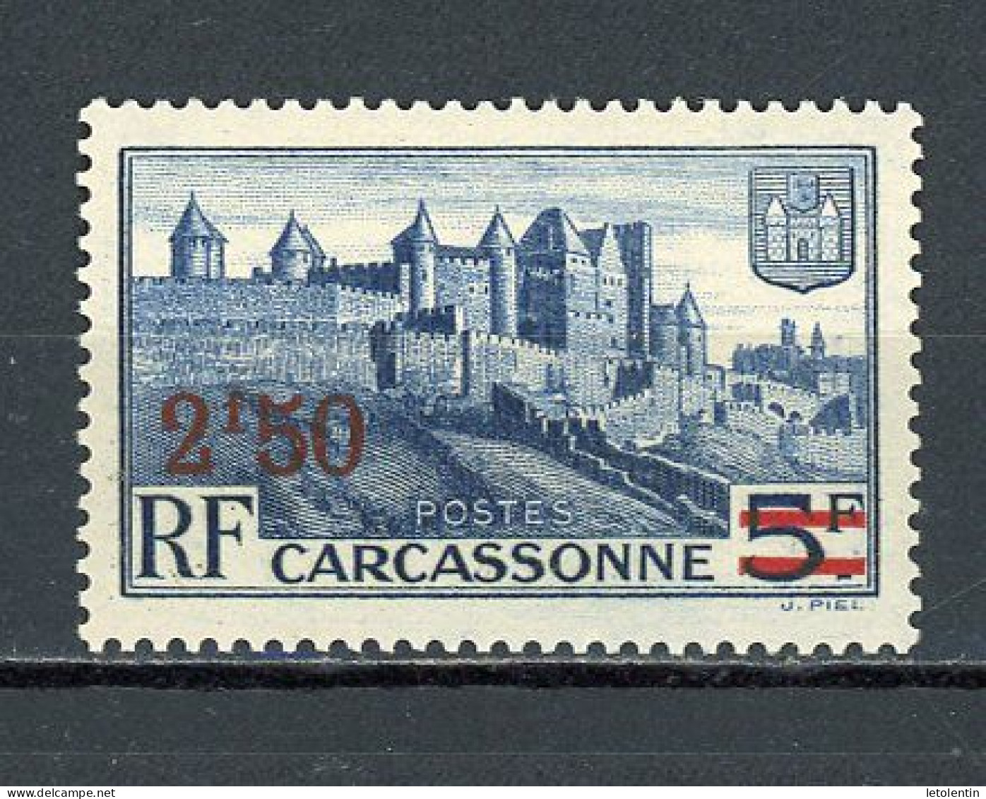 FRANCE - CARCASSONNE 2,50 / 5F - N° Yvert 490 ** - Nuovi