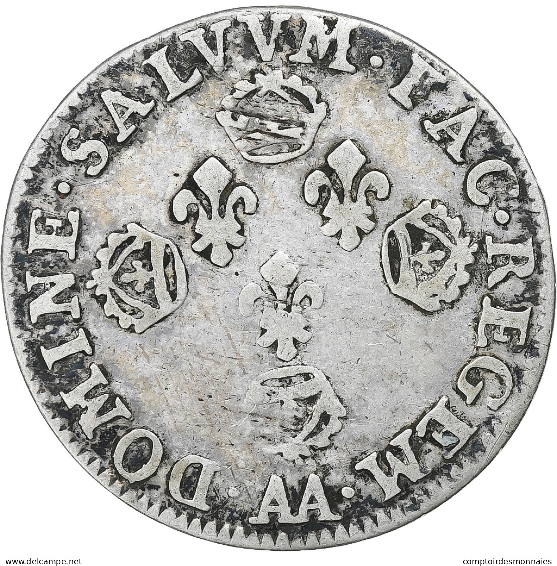 France, Louis XIV, 10 Sols Aux 4 Couronnes, 1705, Metz, Argent, TB, Gadoury:132a - 1643-1715 Louis XIV Le Grand