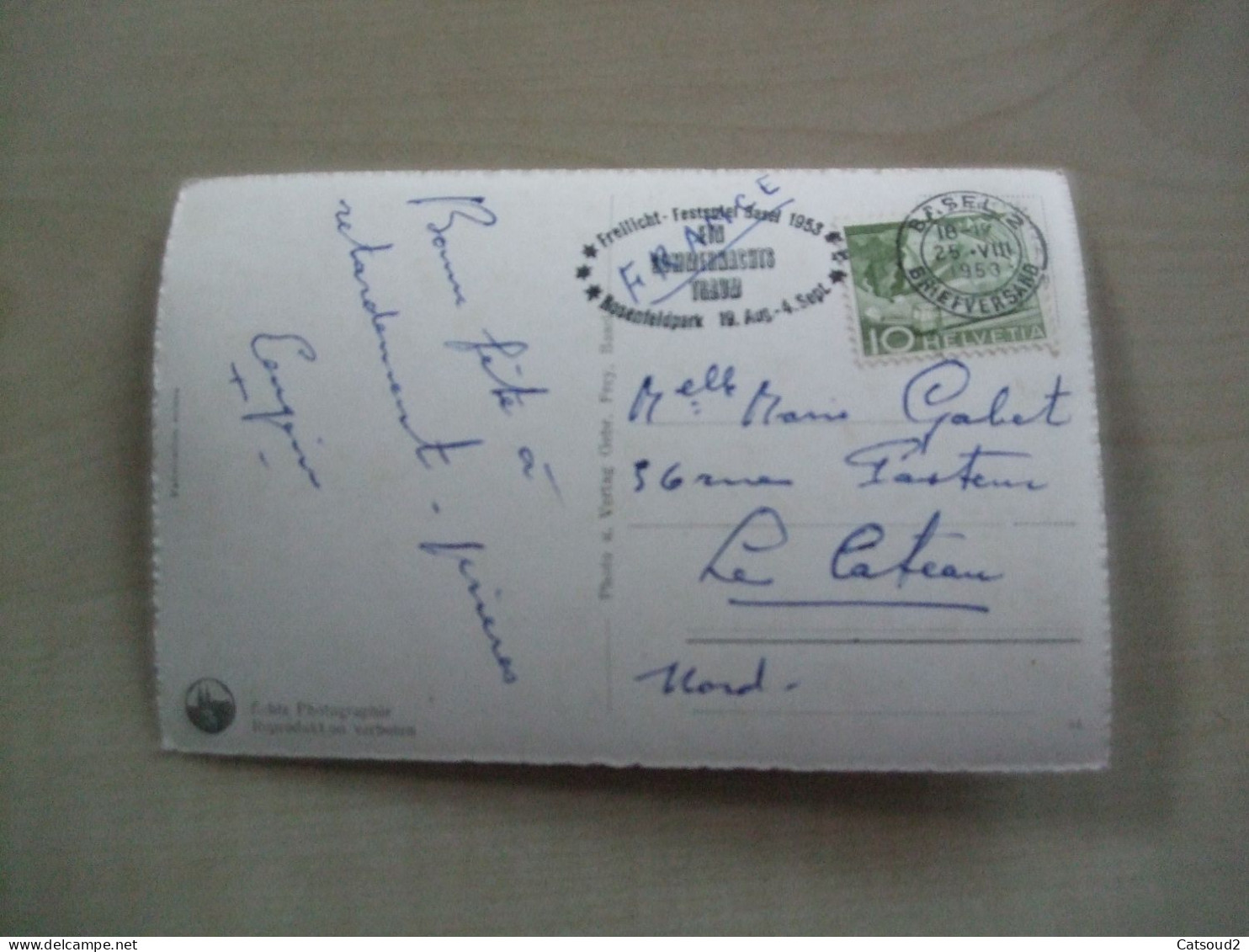 Carte Postale Ancienne BASEL Partie Am Rhein Mit Mûnster - Bâle