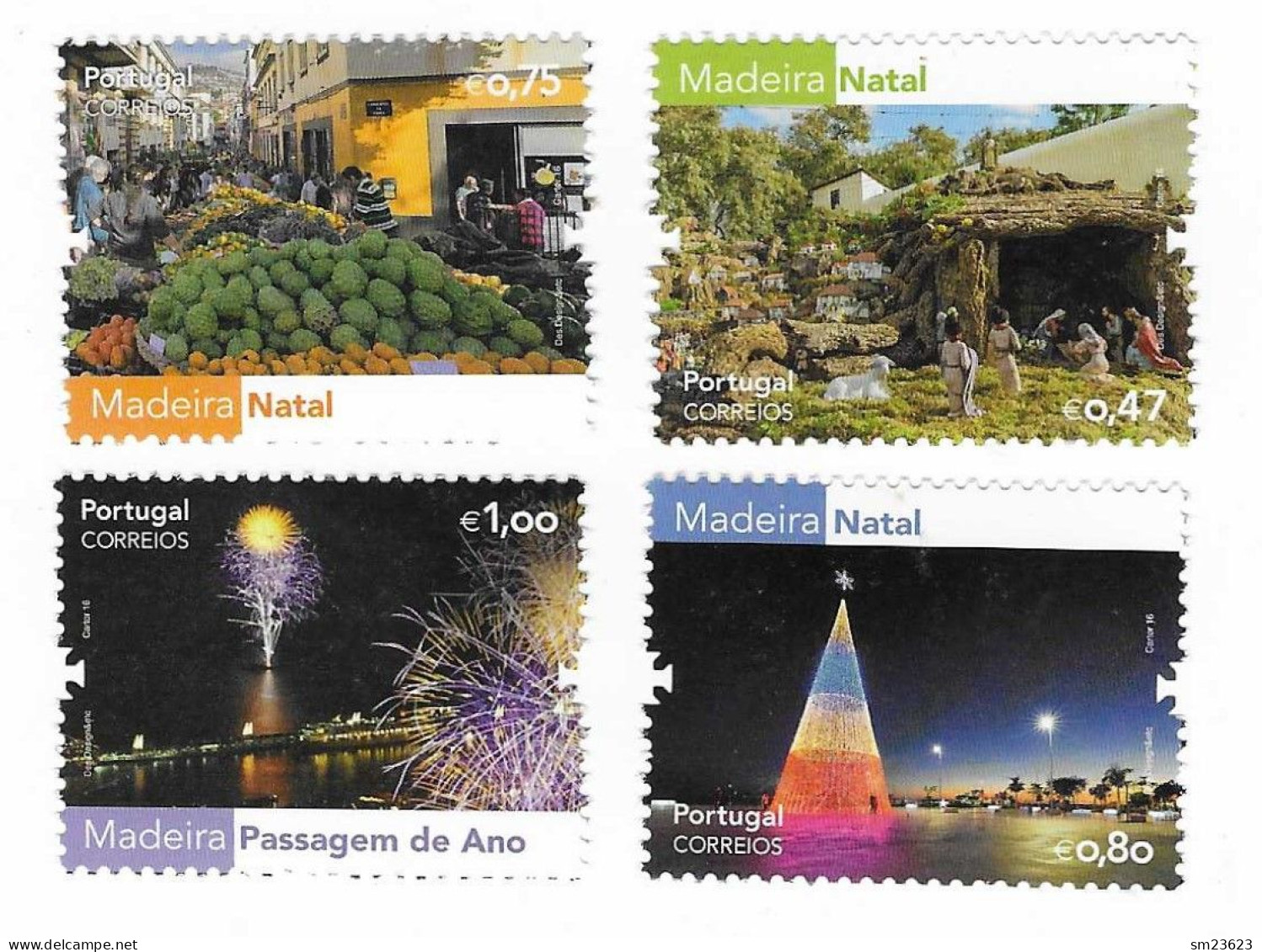 Portugal / Madeira  2016   Mi.Nr. 358 / 361 , Weihnachts- Und Neujahrsfeiern - Postfrisch / MNH / (**) - Ungebraucht