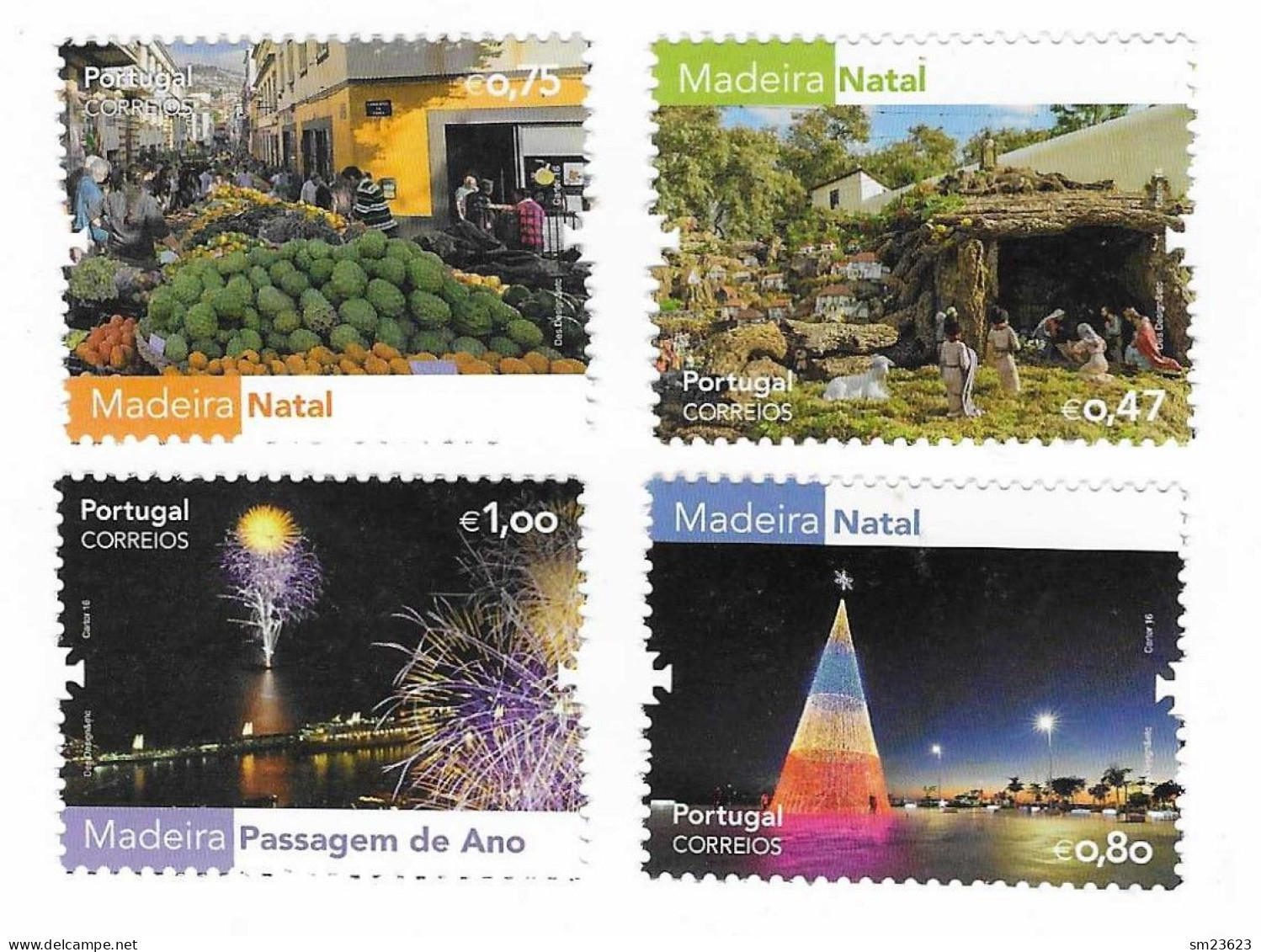 Portugal / Madeira  2016   Mi.Nr. 358 / 361 , Weihnachts- Und Neujahrsfeiern - Postfrisch / MNH / (**) - Neufs
