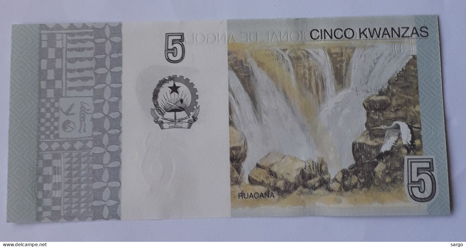 ANGOLA-  5 KWANZAS- 2012 - P 151a - UNC - BANKNOTES - PAPER MONEY - CARTAMONETA - - Angola