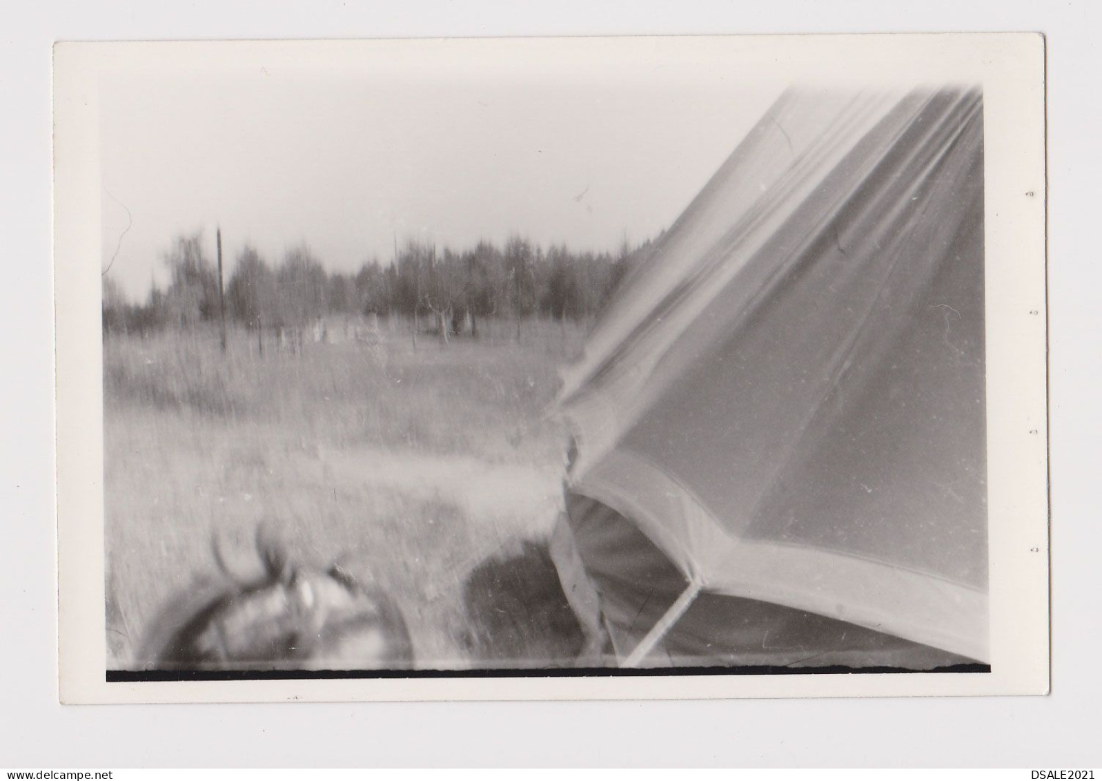 Tent, Odd Unfocused Scene, Abstract Surreal Vintage Orig Photo 11.4x7.6cm. (62969) - Objets